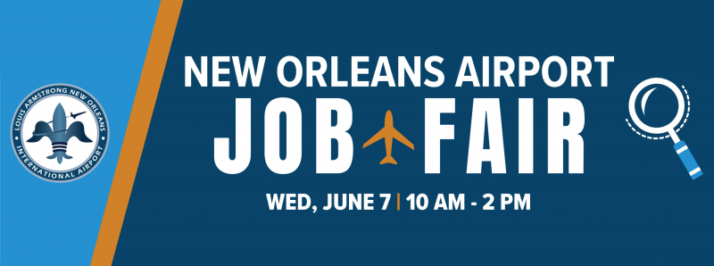 Feria de Trabajo en el aeropuerto de Nueva Orleans